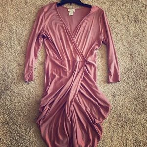 Sexy mauve wrap dress!